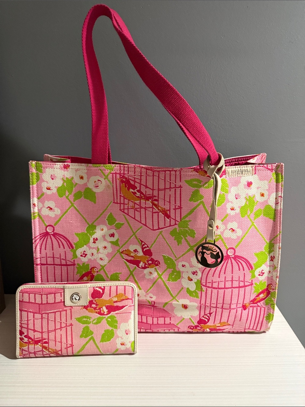 Spartina 449 tote with matching wallet excellent used condition $283